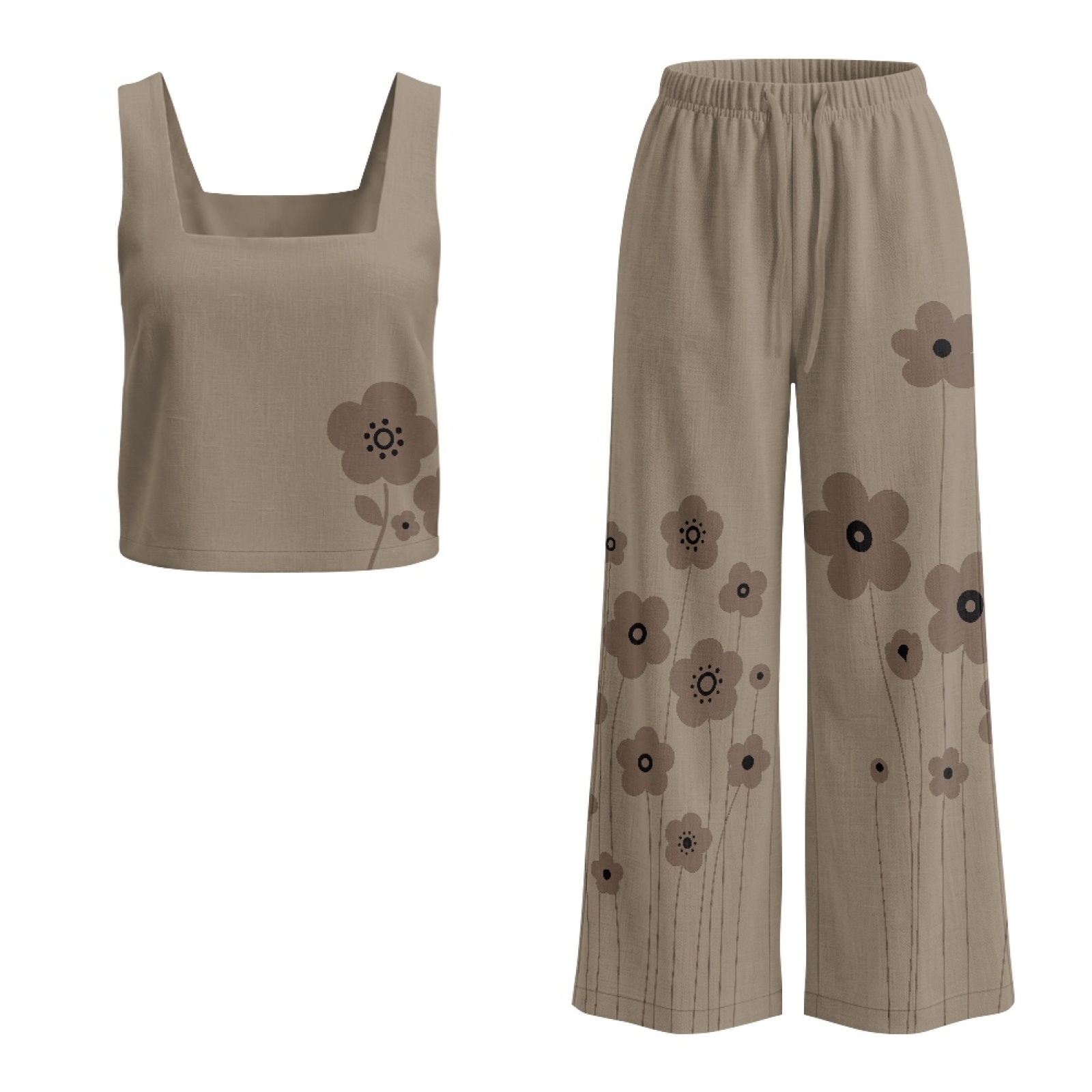 INSTANTARTS Women’s Linen Vest - مراجعة Linen Pant Wide وسعره