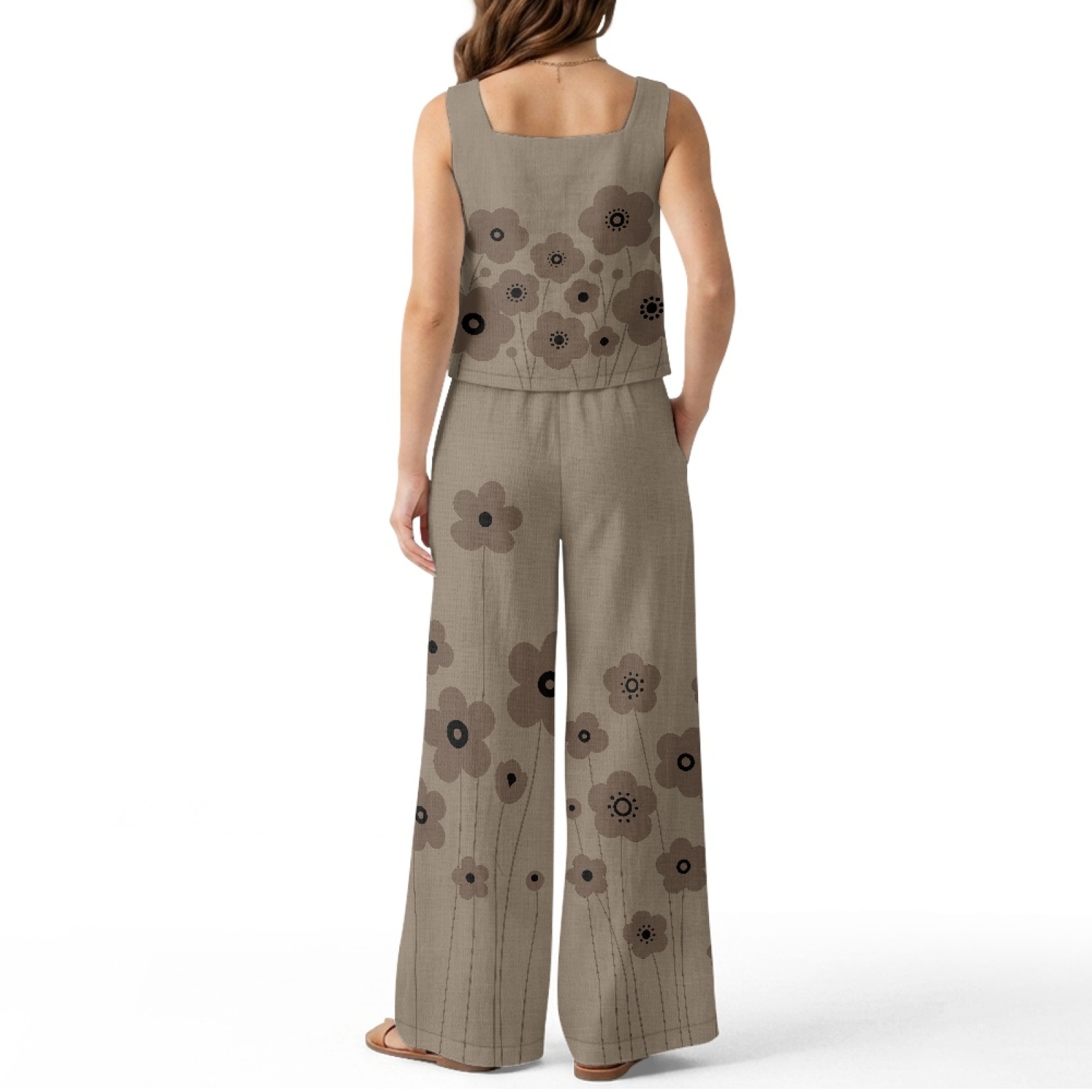 INSTANTARTS Women’s Linen Vest - مراجعة Linen Pant Wide وسعره
