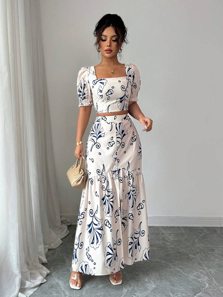 2026 Women Summer Two Piece Ou - مراجعة Romper Floral Print وسعره