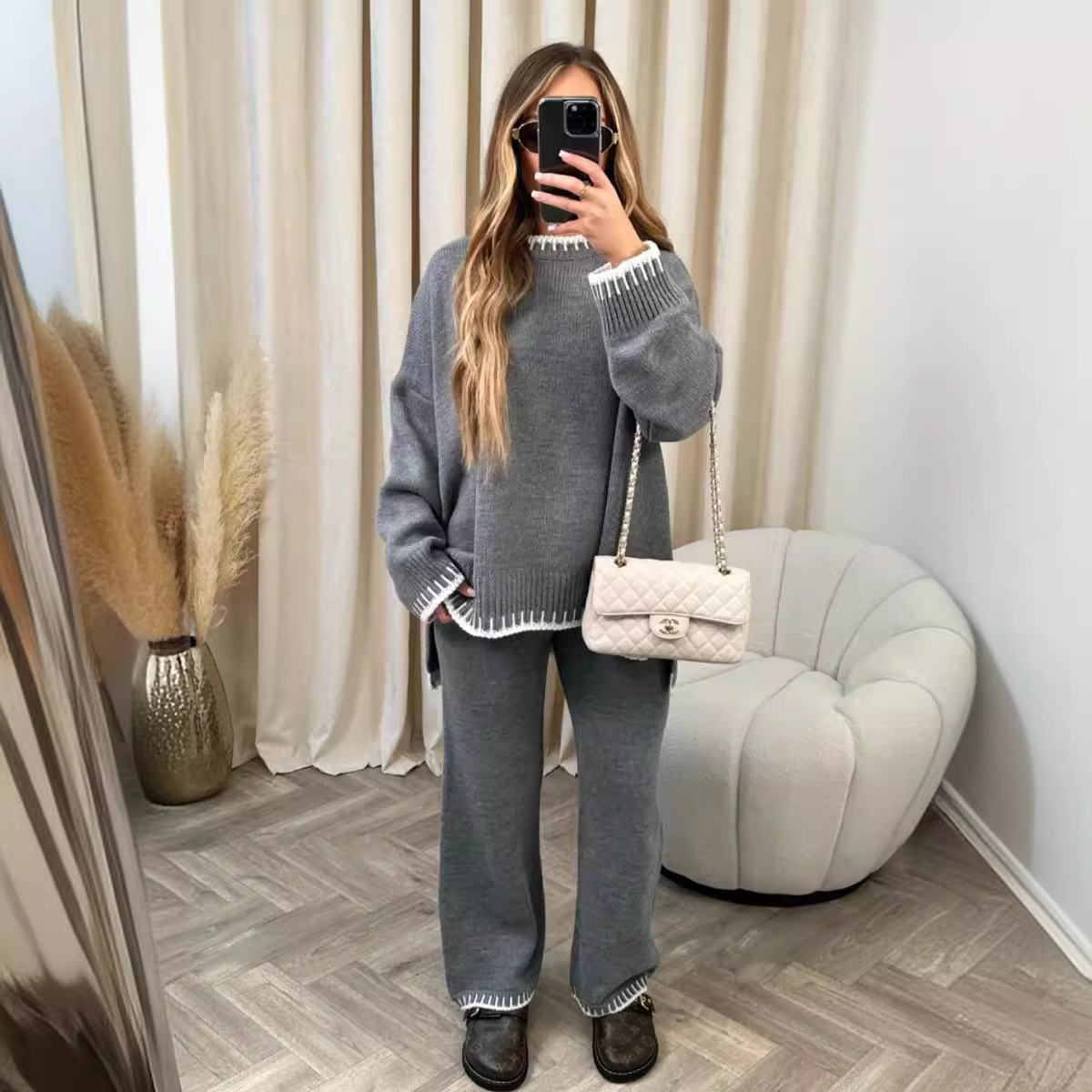 Women Wide Leg Pant Sets Two P - مراجعة Linen Pant Wide وسعره