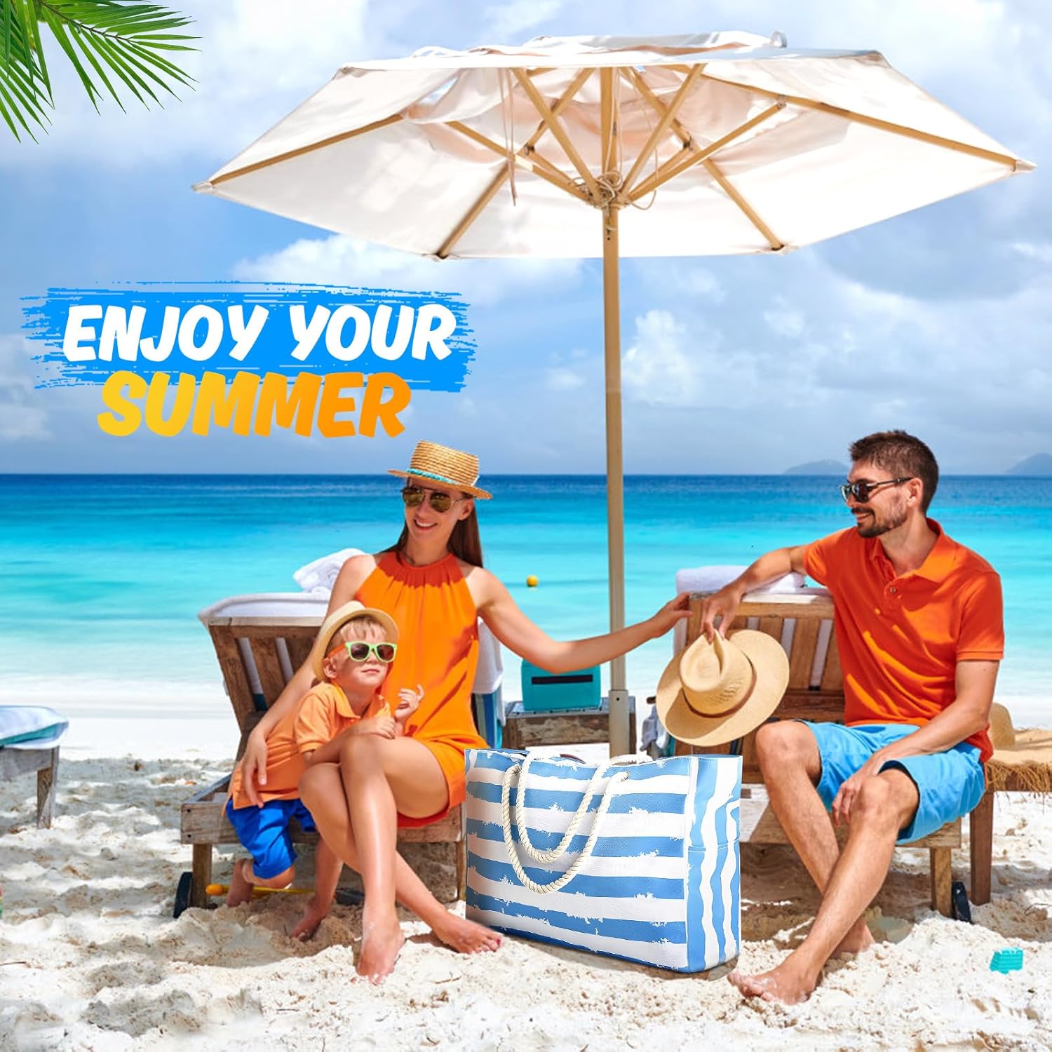 Large Beach Bag for Women & Me - مراجعة Tote Bag Beach وسعره