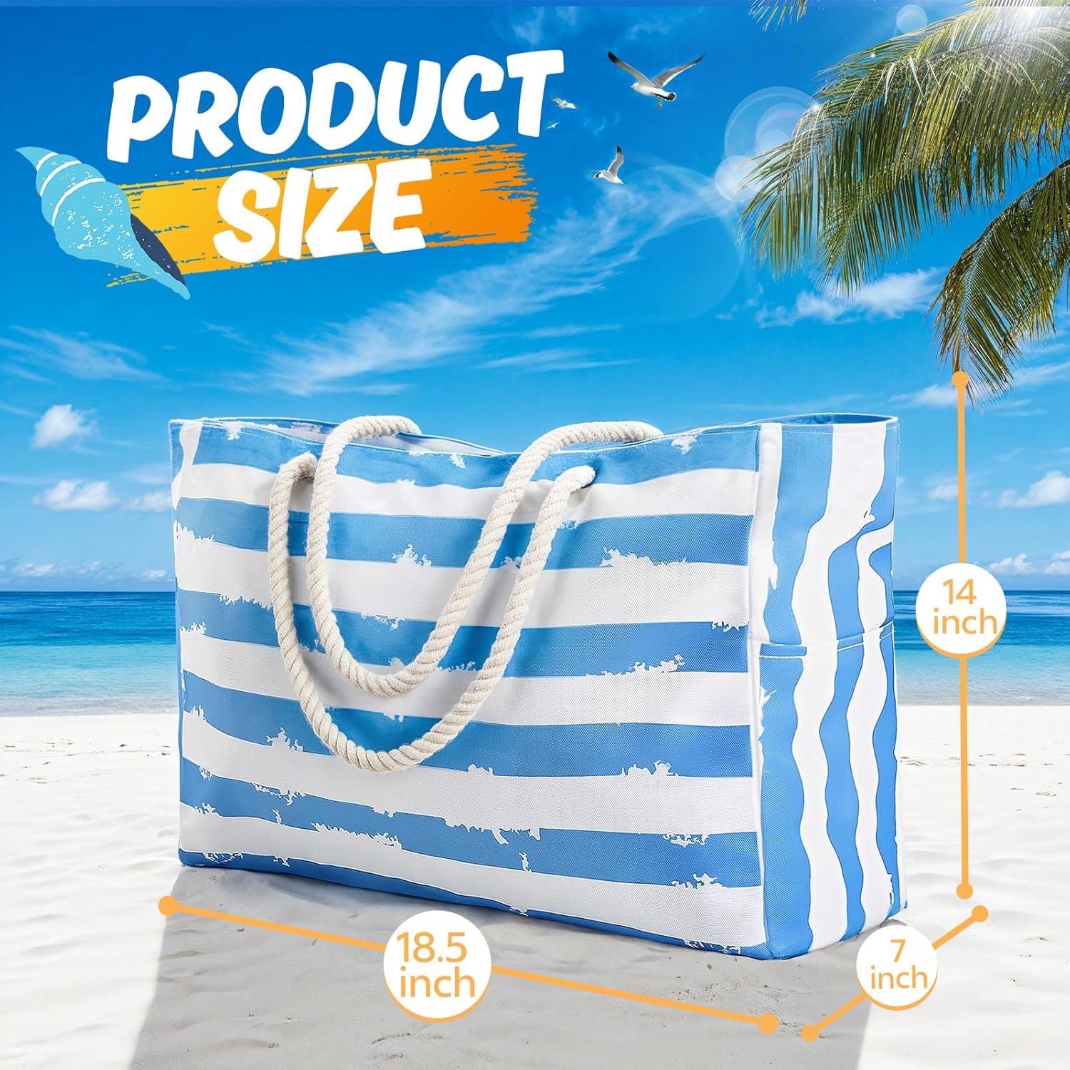 Large Beach Bag for Women & Me - مراجعة Tote Bag Beach وسعره