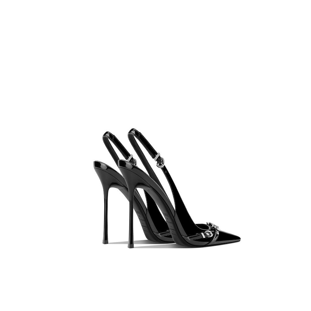 Fashionable Black Pointed Toe  - مراجعة Sandal Strappy Heeled وسعره