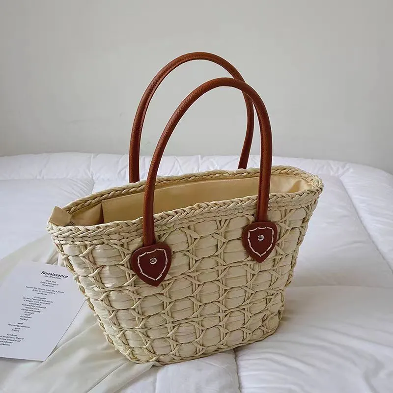 Retro European American woven  - مراجعة Tote Bag Beach وسعره