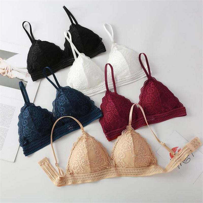 2026 Women's Bra New French Tr - مراجعة Bralette Triangle Set وسعره