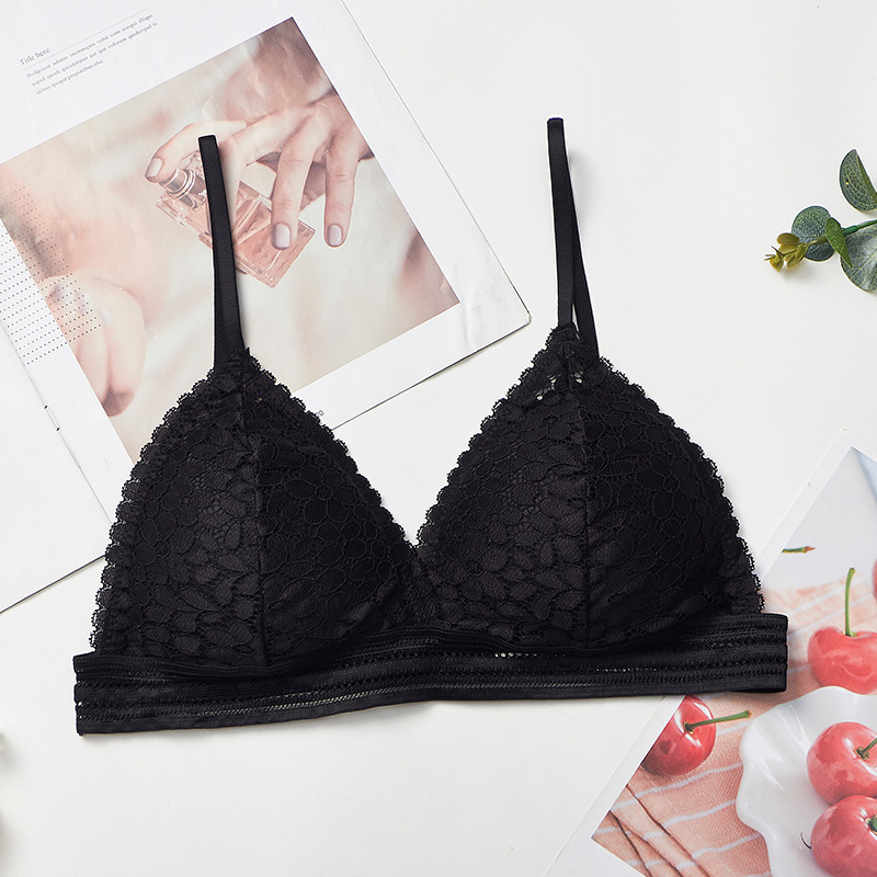 2026 Women's Bra New French Tr - مراجعة Bralette Triangle Set وسعره