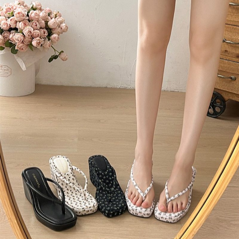 Women Platform Wedge Heel Slip - مراجعة Romper Floral Print وسعره
