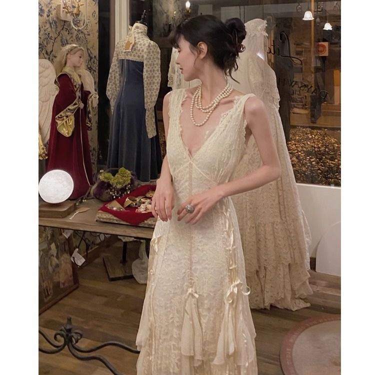 Gothic Lace Dress Sexy Maxi Dr - مراجعة Maxi Dress Halter وسعره